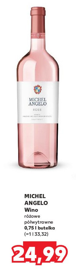 Wino Michelangelo rose promocja w Kaufland