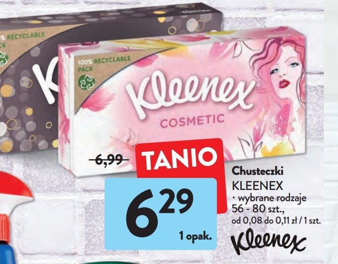 Chusteczki kosmetyczne KLEENEX WEDGES promocja
