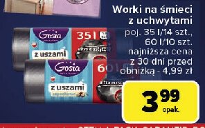 Worki na śmieci z uszami 35 l Gosia promocja