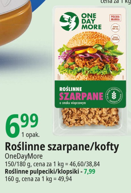 Kofty roślinne One day more promocja