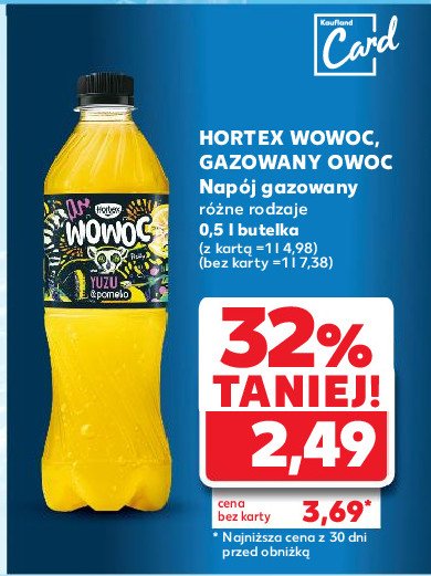 Napój yuzu Hortex wowoc promocja