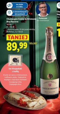 Champagne Comte de Briamand Brut Réserve promocja w Lidl