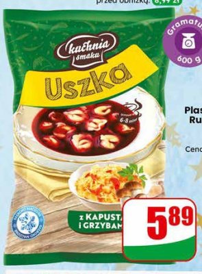 Uszka z kapustą i grzybami  promocja w Dino