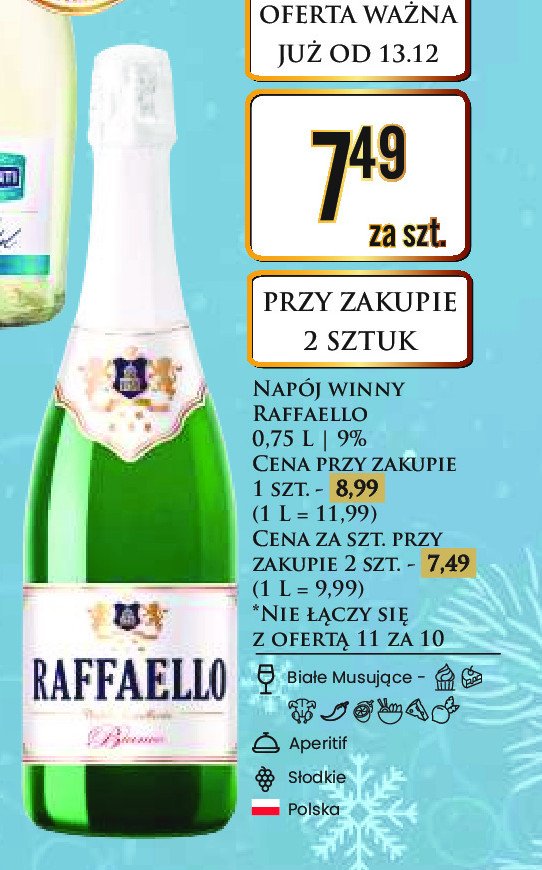 Wino RAFFAELLO BIANCO RAFFAELLO WINE promocja w Dino