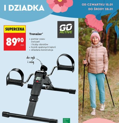 Trenażer GO ACTIVE promocja w Biedronka