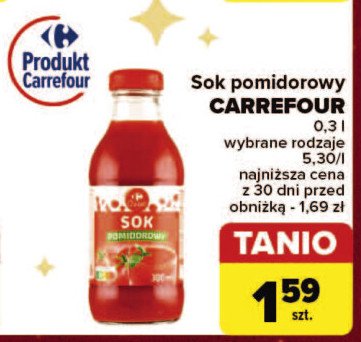 Sok pomidorowy Carrefour promocja