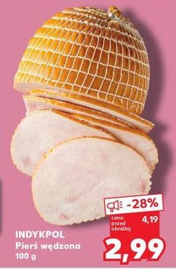 Pierś wędzona z indyka Indykpol promocja w Kaufland