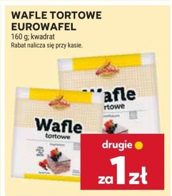 Wafle tortowe Eurowafel promocja w Stokrotka