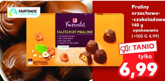 Praliny orzechowo-czekoladowe K-classic favourites promocja