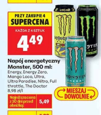 Napój energetyczny Mango Loco 500ml  promocja w Biedronka