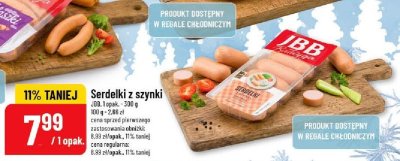 Serdelki z szynki JBB promocja w POLOmarket