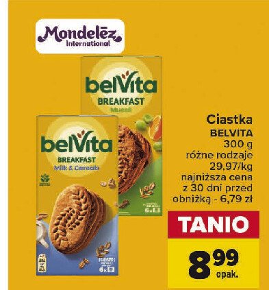 Ciastka zbożowe Belvita promocja
