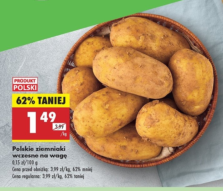 Ziemniaki młode promocja w Biedronka