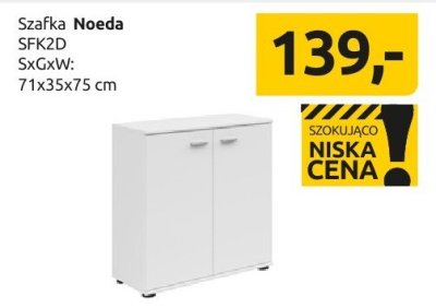 Szafka Noeda SZF2D SxGxW: 71x35x75 cm promocja w Black Red White