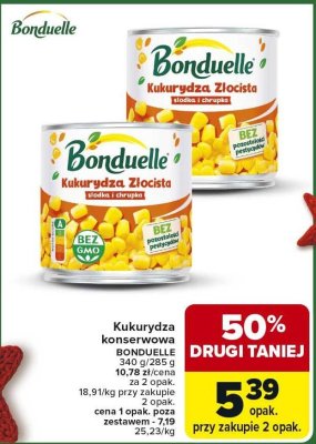 Kukurydza konserwowa  promocja w Carrefour