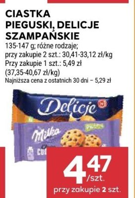 Ciastka Pieguski, Delicje Szampańskie promocja w Stokrotka