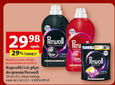 Kapsułki lub płyn do prania Perwoll 23 szt./2 l, wybrane rodzaje promocja w Auchan