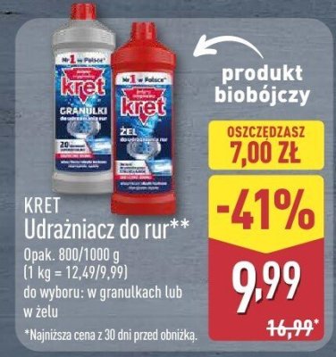 Udrażniacz do rur w żelu promocja w Aldi