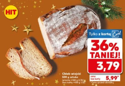 Chleb wiejski 500 g sztuka promocja w Kaufland