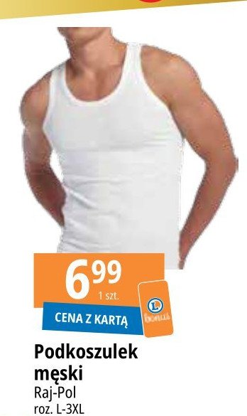 Podkoszulek m臋ski na rami膮czkach l-3xl Raj-pol promocja