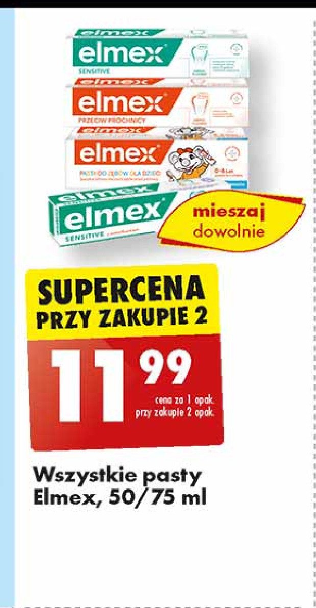 Pasta do zębów gentle whitening Elmex sensitive professional promocja