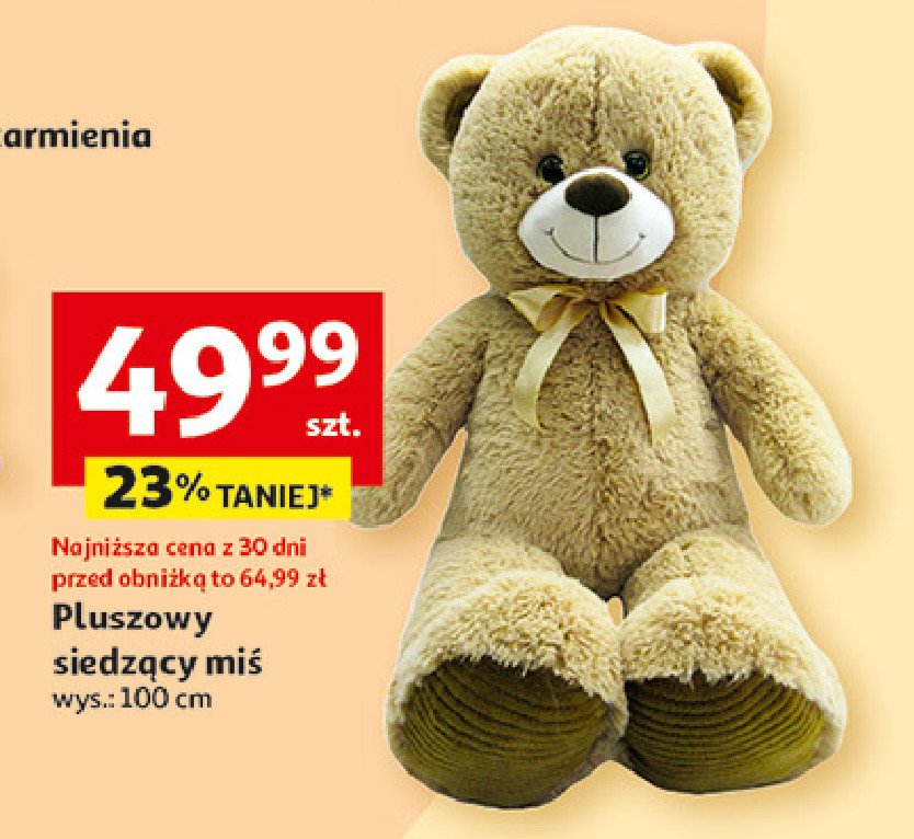 Miś pluszowy 100 cm One two fun promocja w Auchan