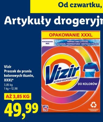 Proszek do prania Vizir Proszek do prania kolorowych tkanin, XXXL promocja w Lidl