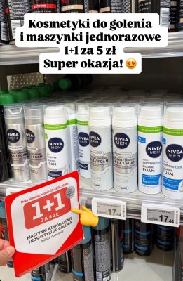Kosmetyki do golenia 1+1 za 5 zł promocja w Auchan