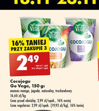 Cocojogu truskawka Govege promocja w Biedronka