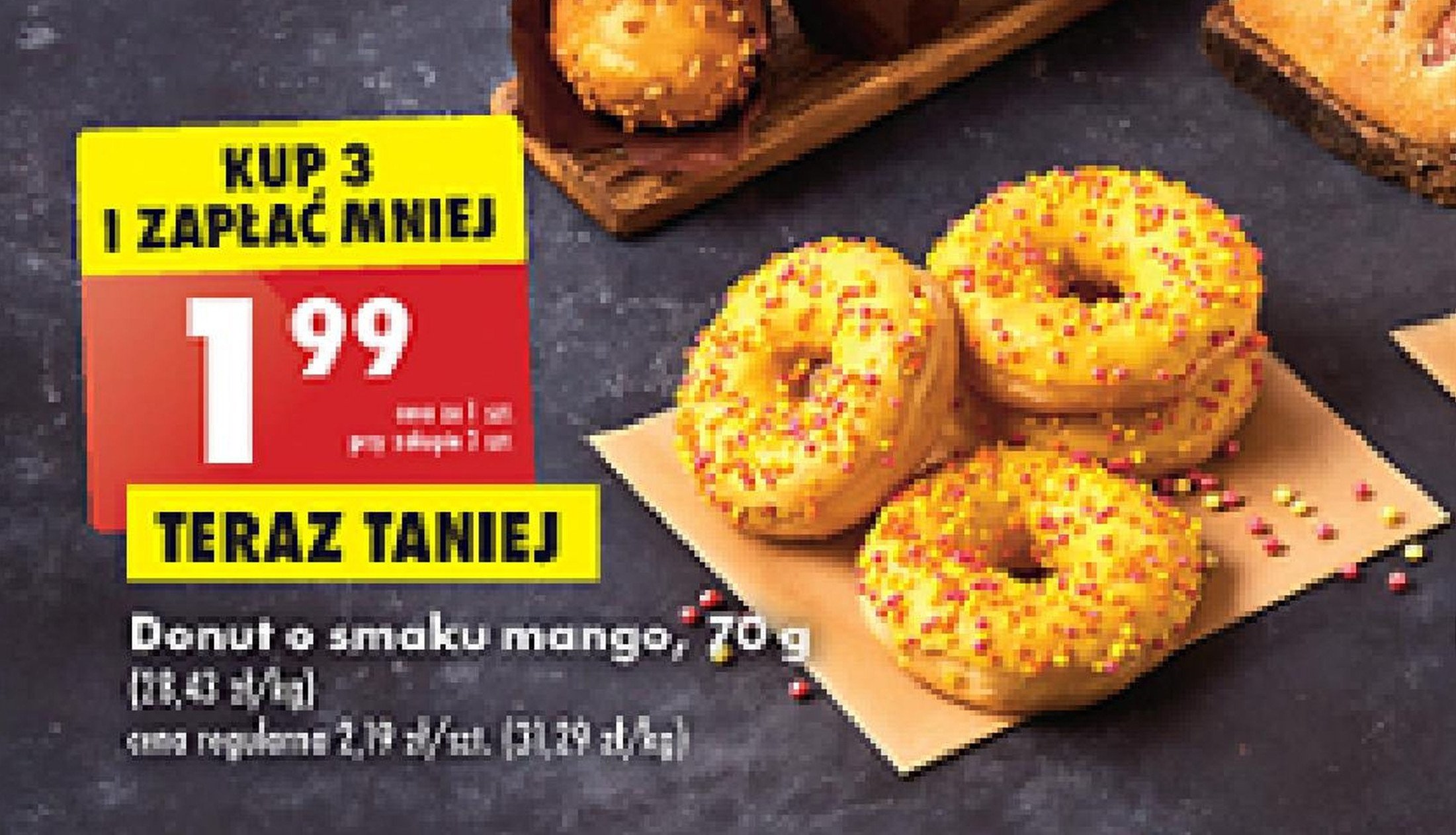 Donut o smaku mango promocje