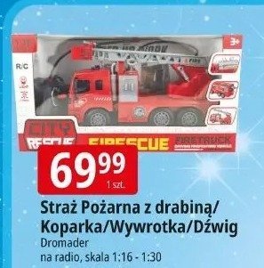 Straż Pożarna z drabiną/Koparka/Wywrotka/Dźwig Dromader promocja w Leclerc