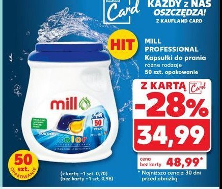 Kapsu艂ki do prania kolor MILL PROFESSIONAL promocja