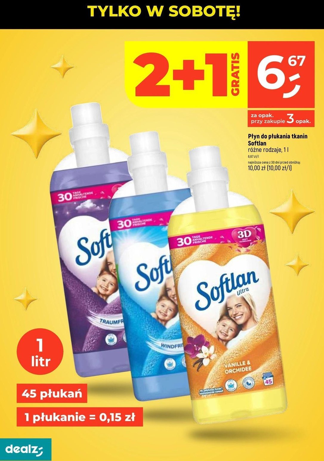 Płyn do płukania traumfrisch Softlan promocja