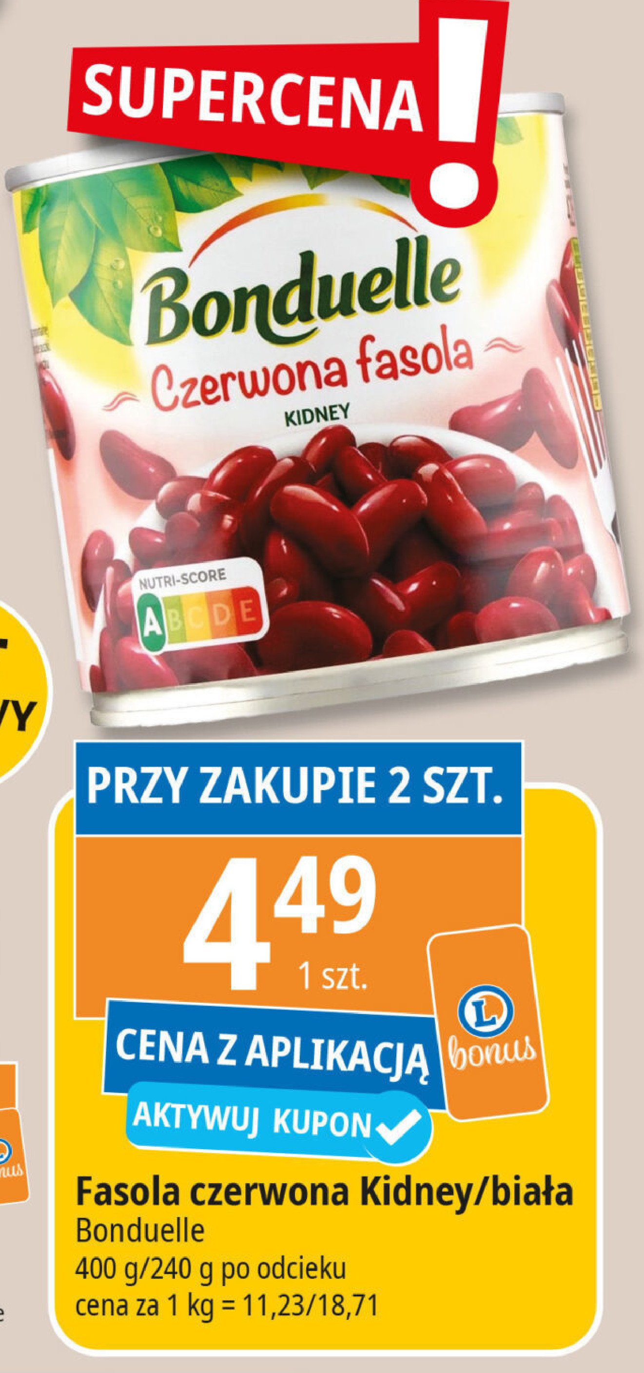 Fasola biała Bonduelle promocja