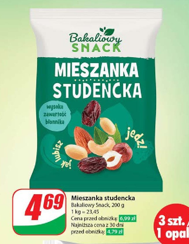Mieszanka studencka Bakaliowy snack promocja