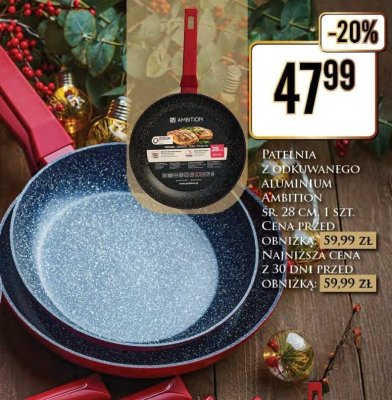 Patelnia z odkuwanego aluminium Ambition śr. 28 cm promocja w Dino