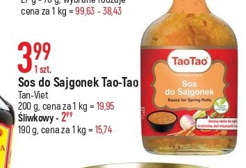 Sos śliwkowy Tao tao promocja