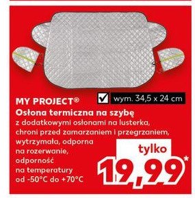 Osłona termiczna na szybę 34.5 x 24 cm K-classic myproject promocja