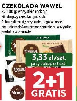 Czekolata peanut butter Wawel promocja