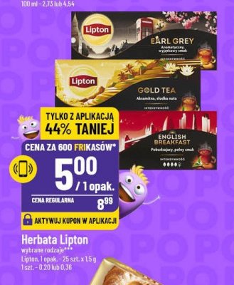 Herbata LIPTON BRILLIANT GOLD TEA promocja