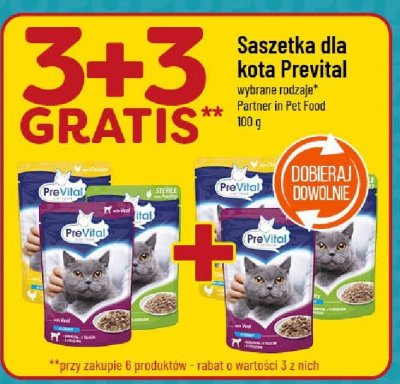 Saszetka dla kota PreVital Partner in Pet Food promocja w POLOmarket