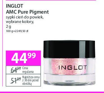 Cień do powiek sypki 118 Inglot amc promocja