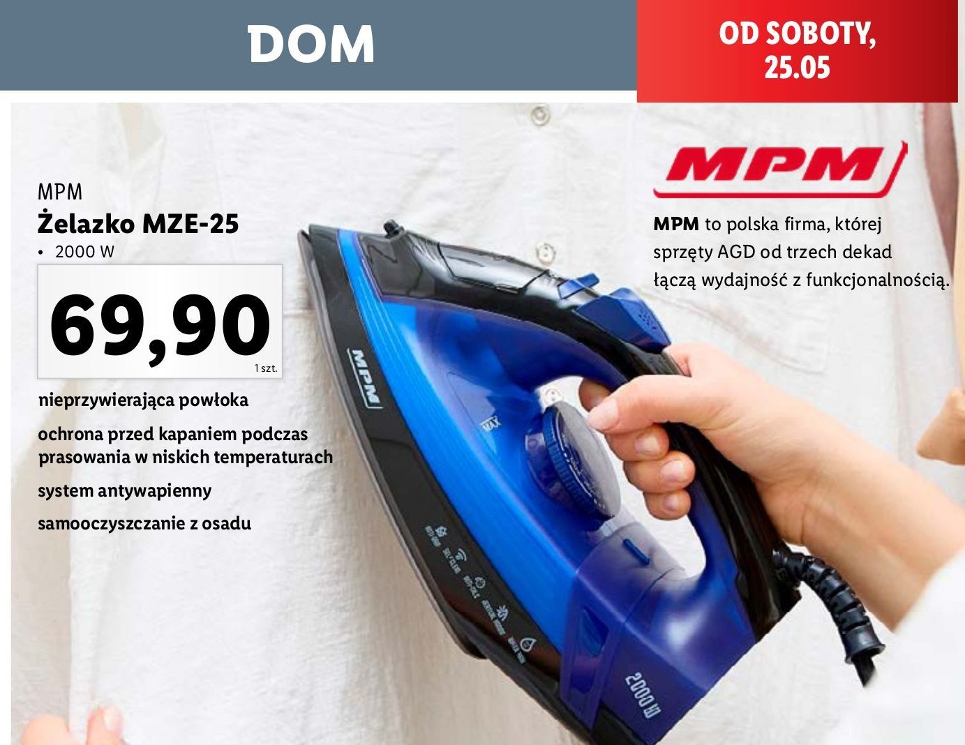 Żelazko mze-25 Mpm product promocja