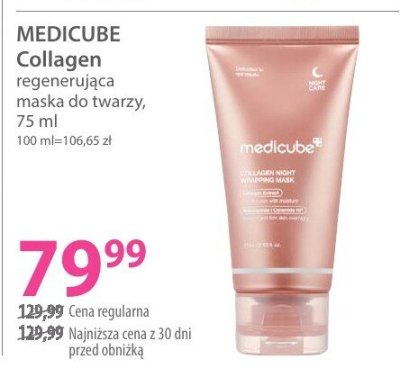 Maska MEDICUBE Collagen regenerująca maska do twarzy promocja w Hebe