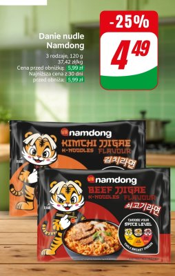 Danie nudle Namdong promocja w Dino