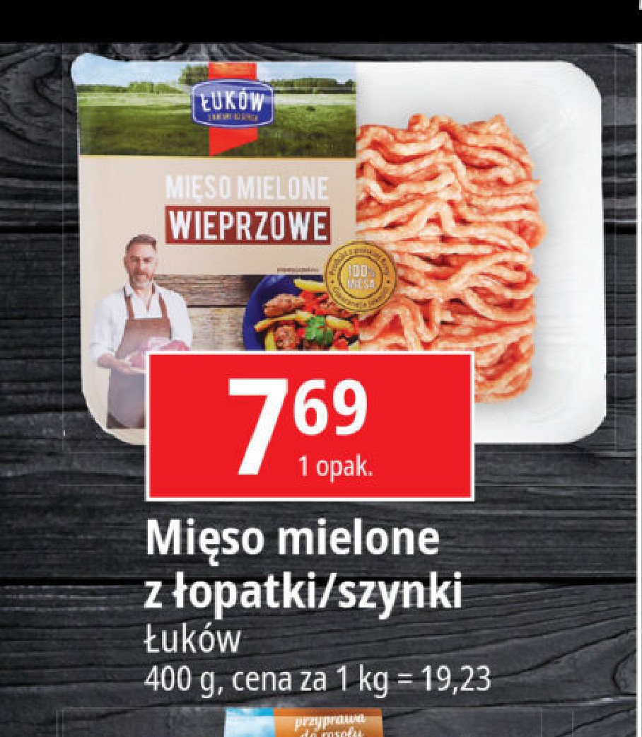 Mięso mielone z szynki Łmeat łuków promocja