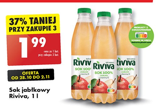 Sok jabłkowy Riviva - Biedronka promocja