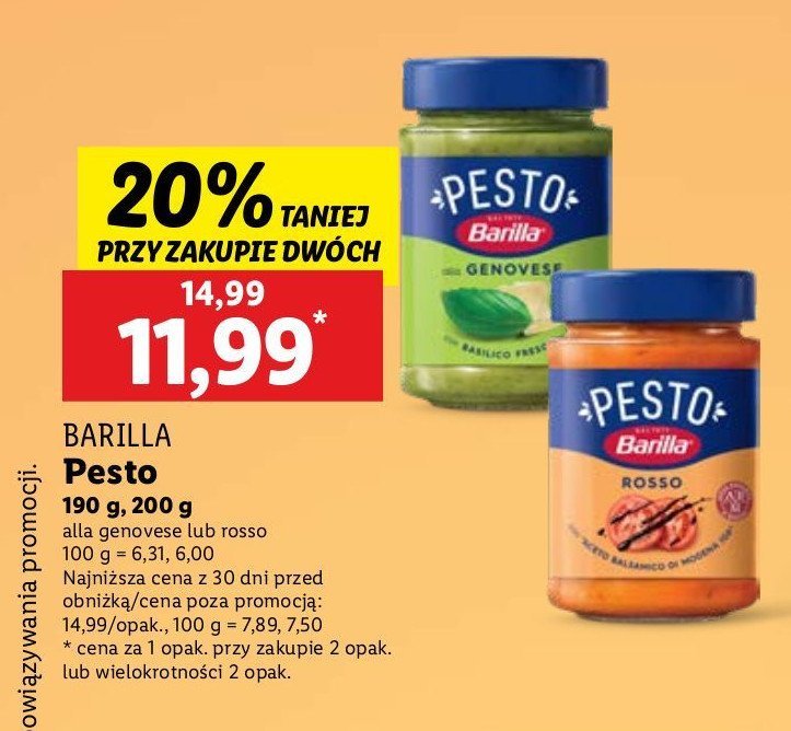 Pesto rosso Barilla promocja