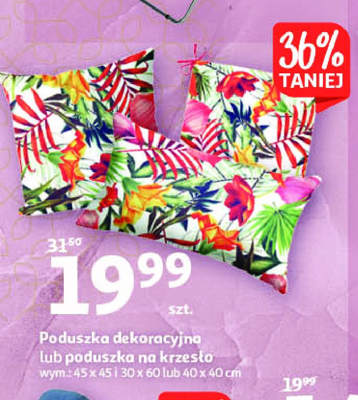 Poduszka na krzesło 30 x 60 cm promocja w Jysk
