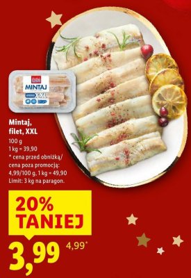 Filet Mintaj, XXL promocja w Lidl